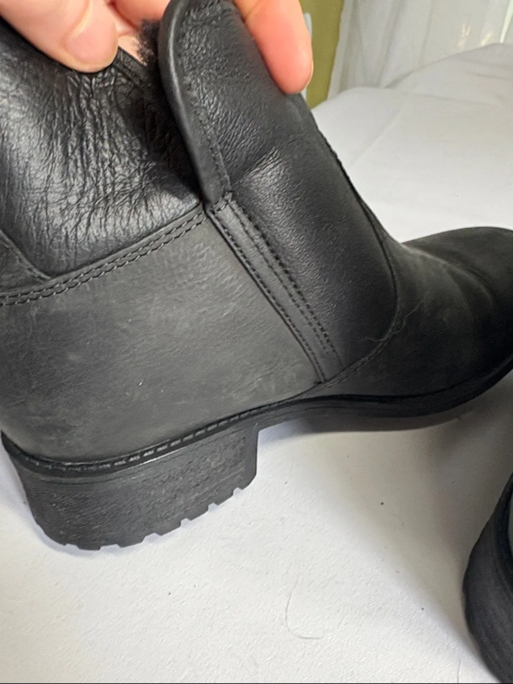 UGG Black Leather Women's Ankle Zip Booties 7